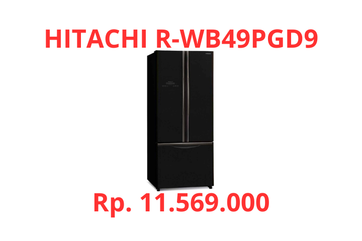 HITACHI R-WB49PGD9 Kulkas 3 Pintu