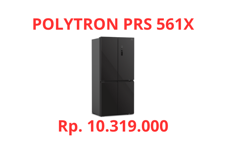 Review Kulkas 4 Pintu POLYTRON PRS 561X New Belleza Inverter 4 Pintu Multidoor Side by Side Spesifikasi, Fitur dan Harga!
