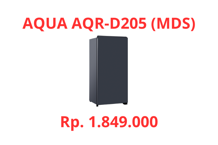 Kulkas 1 Pintu AQUA AQR-D205 (MDS)