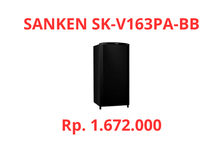 Kulkas Sanken SK-V163PA-BB 1 Pintu, Review Fitur, Spesifikasi dan Harga dari Merk Elektronik Ternama Sejak Dulu!