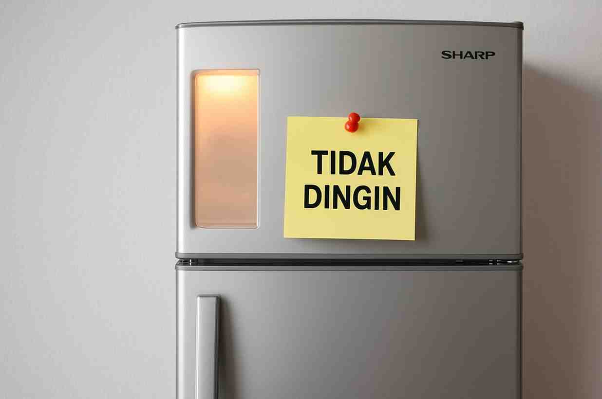 Penyebab Kulkas Sharp Tidak Dingin Tapi Lampu Menyala